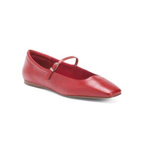 DOLCE VITA Red Leather Reyes Flats